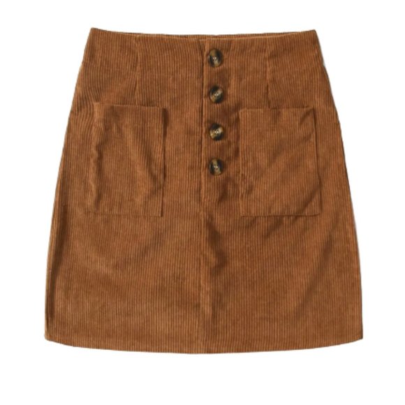 Six Eight Ten Dresses & Skirts - Six Eight Ten Brown Corduroy Mini Skirt